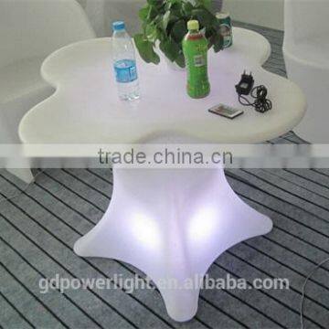 New Rotation moulding PE Plastic Bar Table with LED light and remote T007