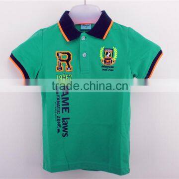 Boy's embroidered apparel stock polo shirt