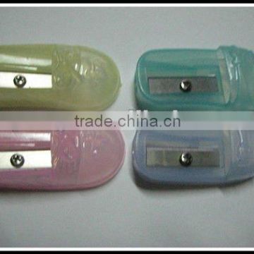 Plastic shoes shaped pencil sharpeners