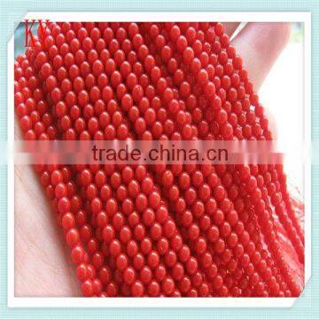 wholesale size 4mm natural red coral strands coral beads