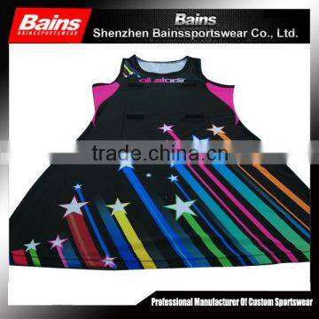 Customized sublimation netball dresses/netball dress