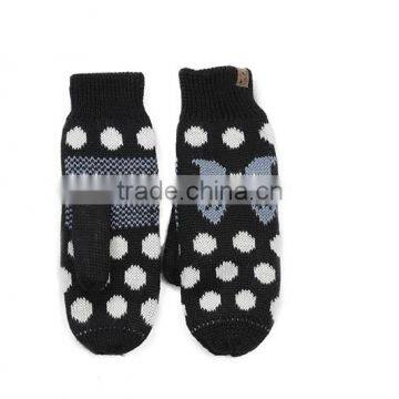 basic style ladies knit climbing gloves