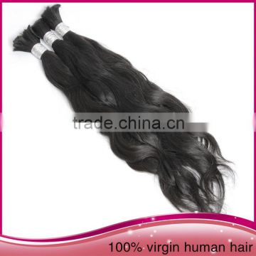 China Supplier Real India Human Hair Bulk Tangle Free Soft Human Hair Bulk Extension