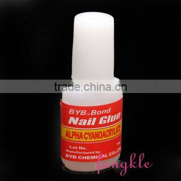 Good quality byb nail glue 10 with brush