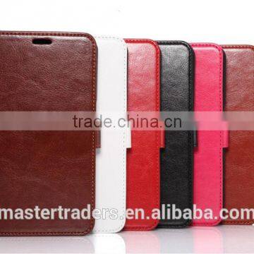 Original K-COOL Fine Sheep Grain Printing Stand PU Leather Wallet Case For Google 6 MT-2829