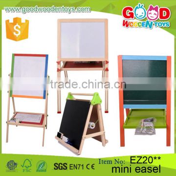 2016 New Design Pinewood Material Kids Easel with Accessories Double-Side Drawing Borad Set Wooden Mini Easel for Children                        
                                                Quality Choice