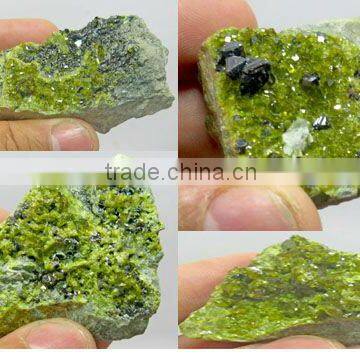 diopside,epidot,limnite,garnet crystal specimens
