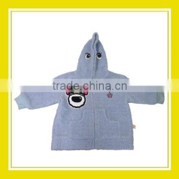 2016 Fashion Products Bros Baby Schnauzer Eyes Embroidery Kids Children Unisex Long Sleeve Zippered Fluffy Hoodie