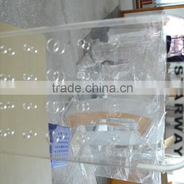 Contemporary design acrylic big display rack,customized acrylic display rack