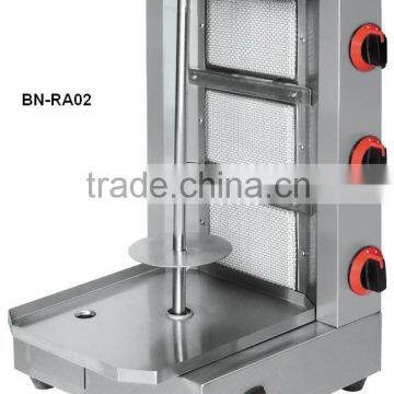 Cosbao Stainless Steel Three Heads mini gas shawarma machine (BN-RA02)