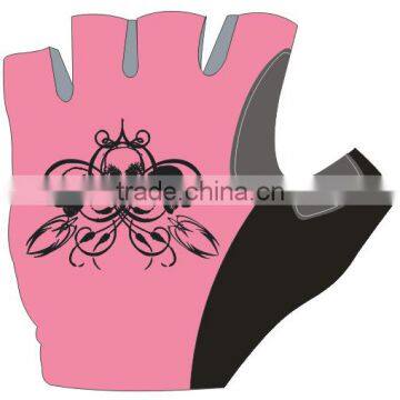 Pink skull 2015 hot sales gloves latex