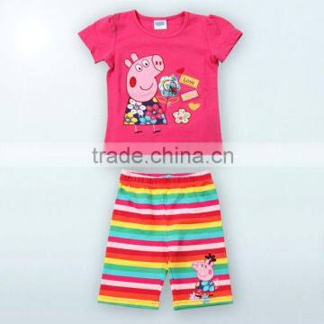 baby girl's cute short sleeve t shirt suits for baby bodysuit