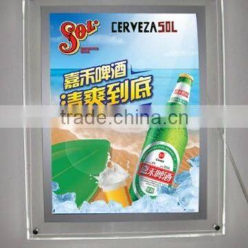 outdoor advertising clear acrylic light box signs