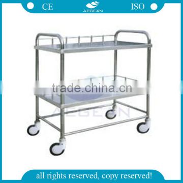 AG-SS020 2 layer multifunction medication hospital operating instrument trolley