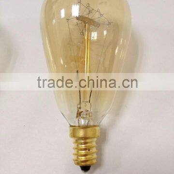 incandescent light bulb S14 e14 brass base