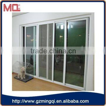 UPVC modern sliding door with mosquito net and multipoint lock system