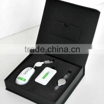 mouse and usb hub 2 in1 travel gift set for computer