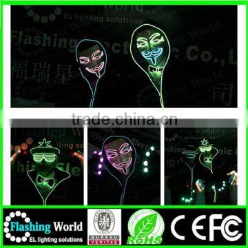 Music activated merry christmas custom customerized led mask hot sale