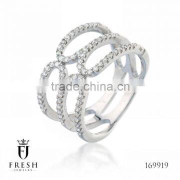 Fashion 925 Sterling Silver Ring - 169919 , Wholesale Silver Jewellery, Silver Jewellery Manufacturer, CZ Cubic Zircon AAA