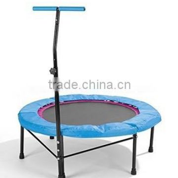 2015 hot sale mini Fitness Trampoline with handle bar