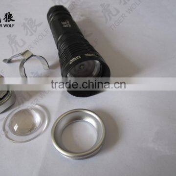 Mini LED Flashlight Torch Light Clip Adjustable Focus Zoom Function photo-4