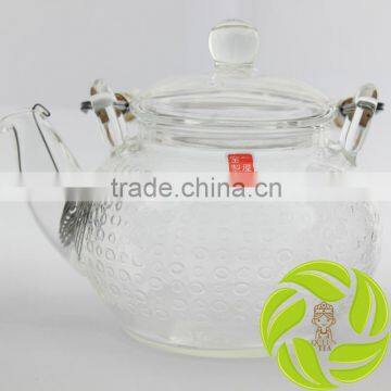 Premium chinese borosilicate teapot stainless steel infuser bamboo handle teapot glass lid 800ml tea pot teaset glass teaware