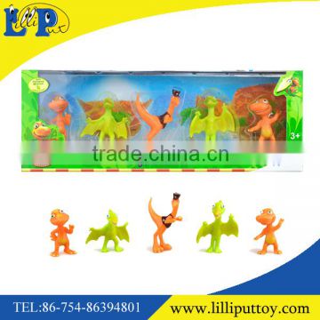 2.5 inches hard body cartoon dinosuar toy