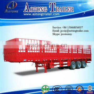 Best selling 3 axle fence semi trailer and stake semi trailer for bulk cargo transport