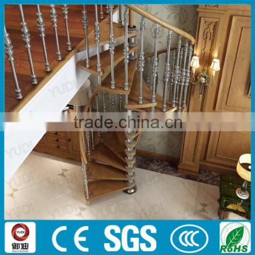 2016 New Design Indoor Staircase With Oak tread and decorative railing