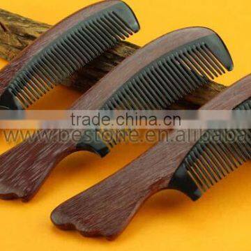 Chinese Hand Crafted OX Horn Wood Comb photo-3