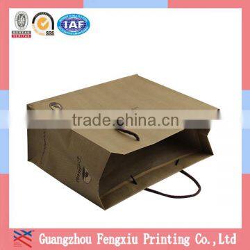 Wholesale Brown Decorative Kraft Paper Shopping Bags With Handles photo-5