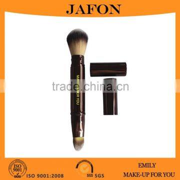 Unique two heads designed makeup double retractable brush