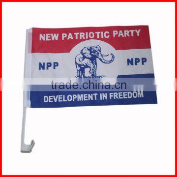 30*45cm car flag,Ghana elephant flag,car flag window clips