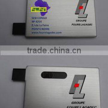 custom metal credit card usb flash drive for promotional