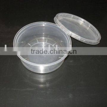 12oz pp disposable plastic food container with lid