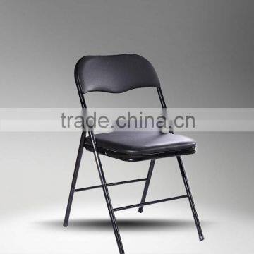 cheap wholesale indoor powder coated UPHOLSTERED metal folding chair                        
                                                Quality Choice