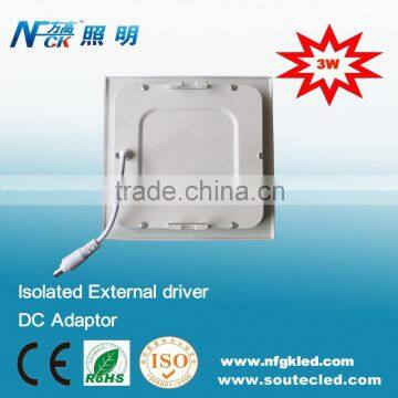 Ultrathin Square LED Panel Light 3W With CE RoHS Approved photo-1