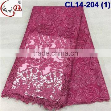 CL14-204 High quality fashion embroidered Technics french lace fabric for sale