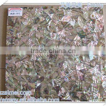 Modest luxury natural abalone.paua mother of pearl seashell mosaic wall tiles irregular triangle