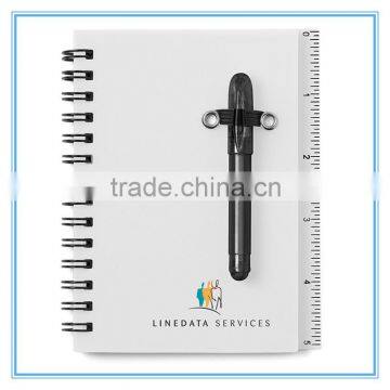 OEM Plastic Cover Memo Pad Spiral Notebook / Mini Spiral Memo Note