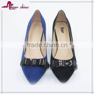 SSK16-294 BOW SHOE LOW PRICE HIGH QUALITY FASHION PUMP LADY SHOE