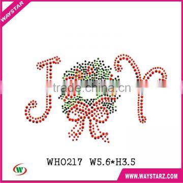 Flower Joy Letter Wholesale Flat Back Rhinestones