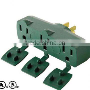 UL CUL AC Triple Energy Saving Outlet Swich Electric Plug Adapter photo-5