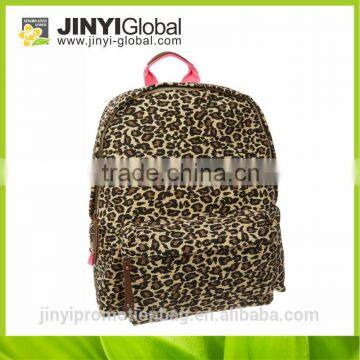 Fashion beautiful flower and cheap polyester backpack/canvas backpack