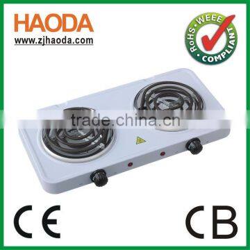 Electric portable double stove