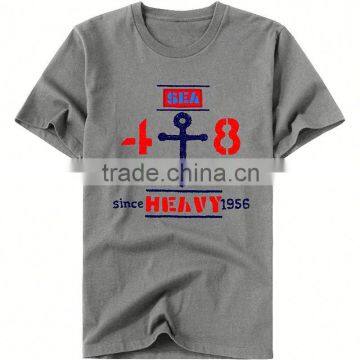 free design factory cheap wholesale sea pattern printing men white t-shirt high quality hot selling