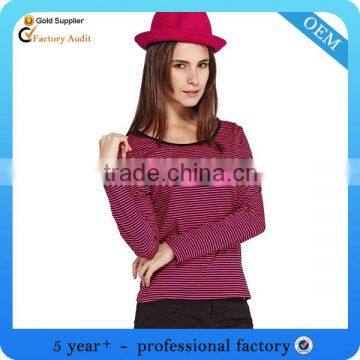 Wholesale ladies new design fashion long t shirt