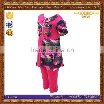 Custom Printed Latest Design Pakistan Cheap Designer Kids Suits photo-3