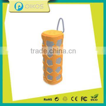 TF Card Silicon Double Speaker 1400mah Lithium Battery Hands Free Outdoor Stereo Music Bicycle Bluetooth Speaker