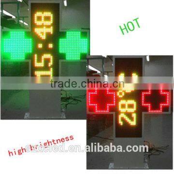 P16 Led Pharmacy Cross Sign Outdoor Waterproof Full Color